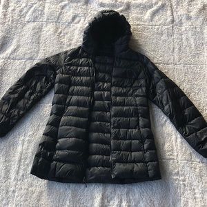 Eddie Bauer packable down coat